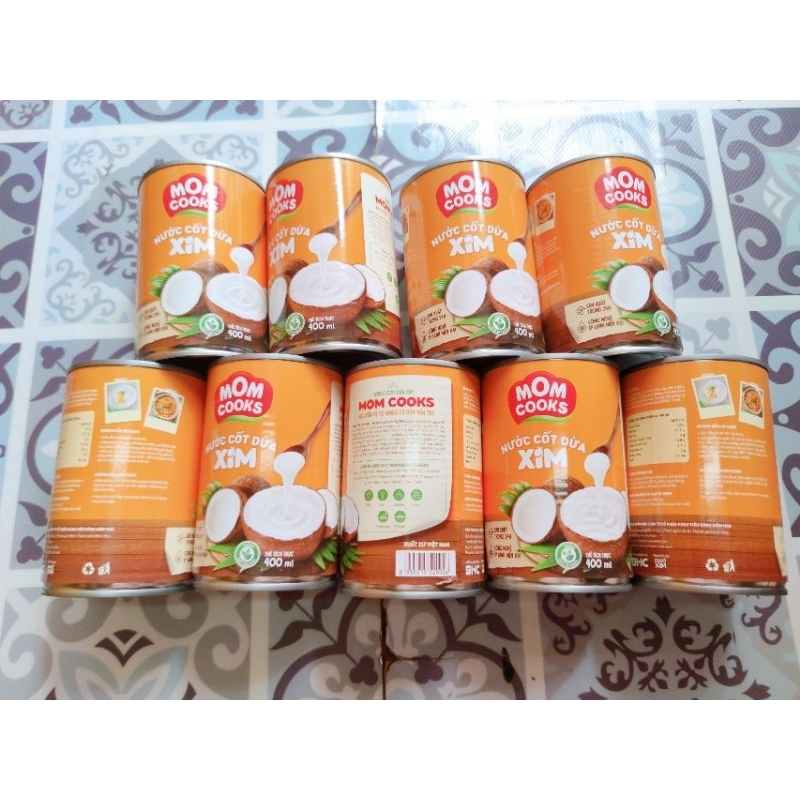 Nước cốt dừa tươi XIM MOM COOKS  chuẩn keto 400ml