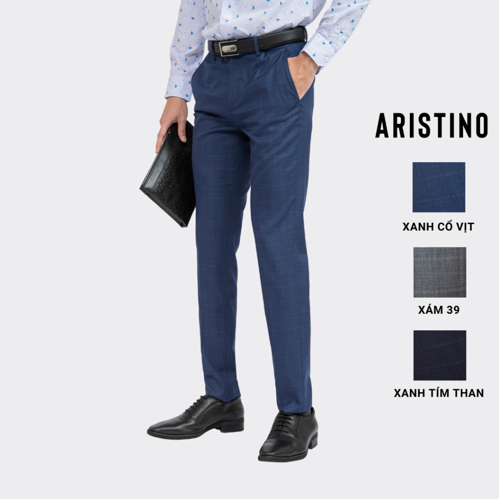 Quần âu nam Aristino dáng slim fit ôm vừa vặn, màu sắc trung tính, chất liệu cao cấp bền màu, giữ phom - ATR00401