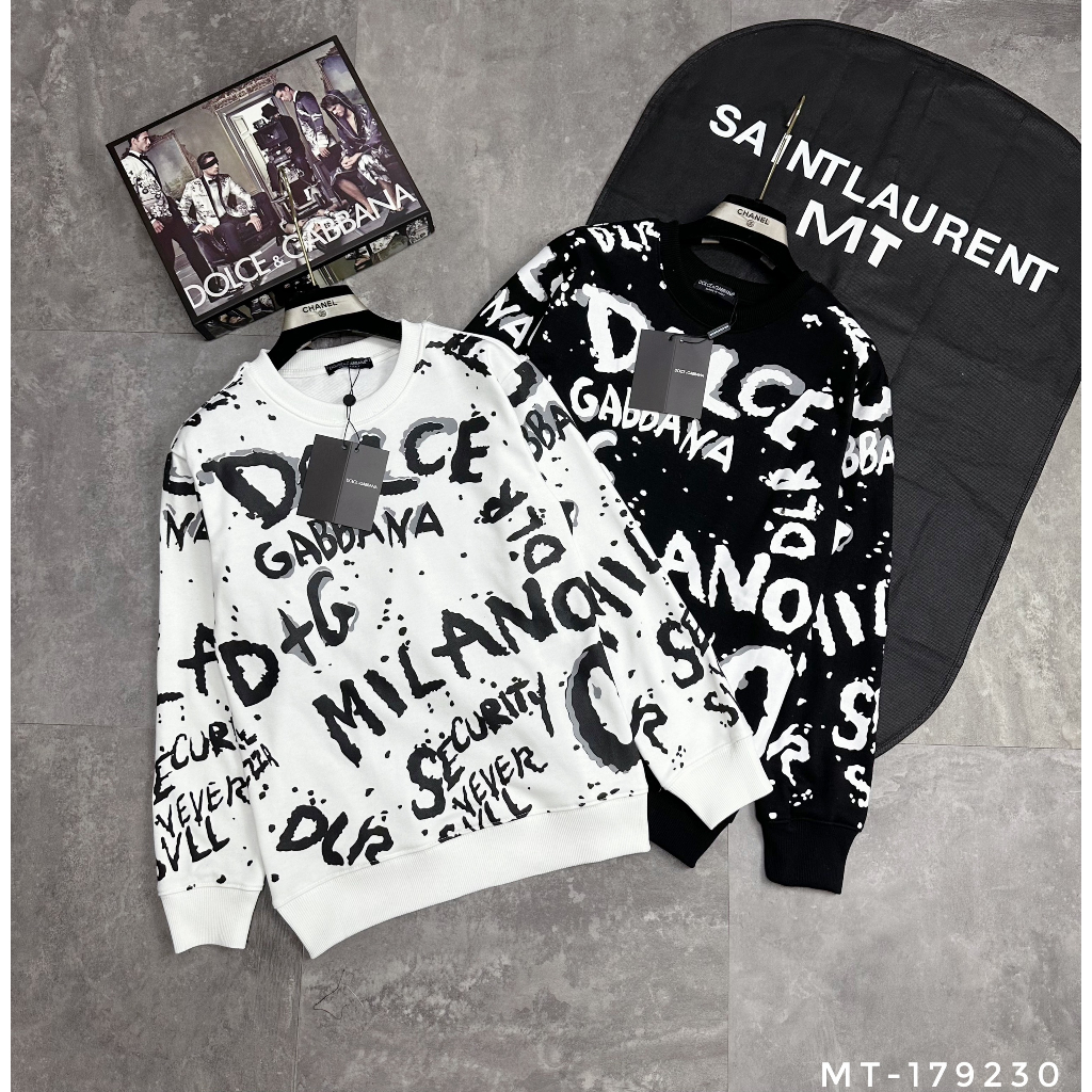 Áo thu đông Dolcce gabana cổ bo viền thời trang nam cao cấp