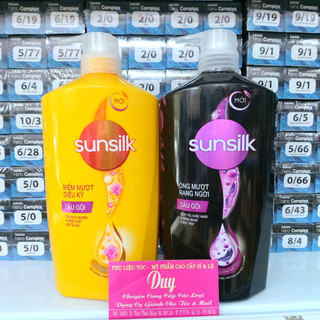Dầu Gội SUNSILK 900G - Vàng & Đen - Cho Tóc Suôn Mềm Mượt Và Óng Ả