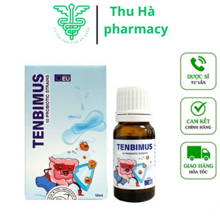 Men vi sinh 10 chủng Tenbimus giảm tiêu chảy, rối loạn tiêu hóa, phân sống, táo bón, trẻ quấy khóc, hấp thu kém - 10ml