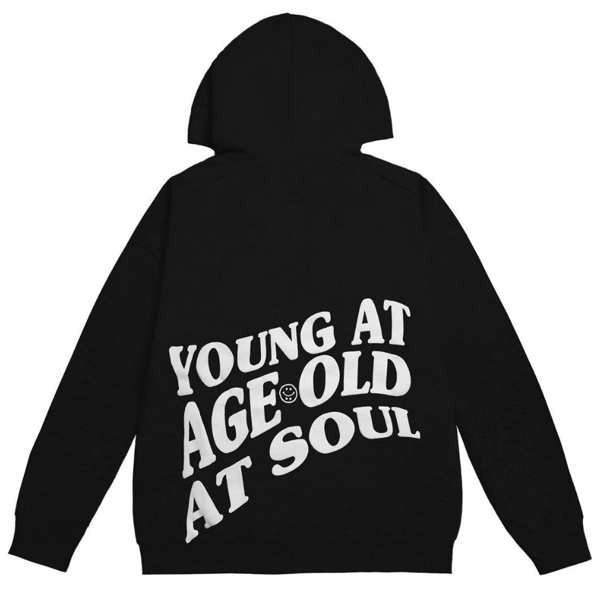 Áo hoodie unisex nam nữ NELLY - MIR vải nỉ bông dày 380gsm young at age old at soul