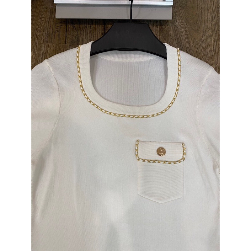 💥 Áo mongtoghi phối viền xích  , Cao cấp 👉 #Áo dáng ôm nhẹ#