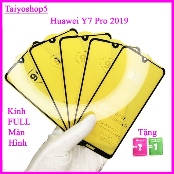 Cường lực 9D full màn Huawei Y7 Pro 2019 full keo không chấm li ty