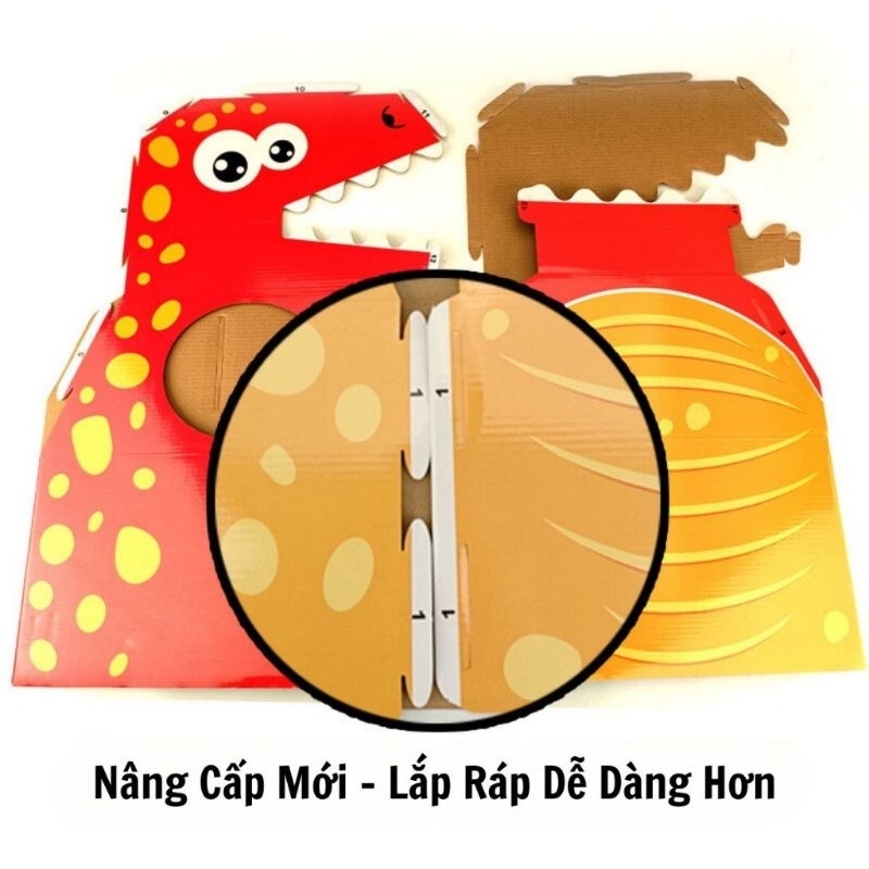 Đồ Chơi Cosplay Thùng Carton Hoá Trang Khủng Long, Lân, Xe Dễ Thương Cho Bé