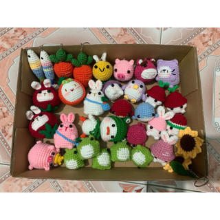 móc khoá bé nấm,len handmade