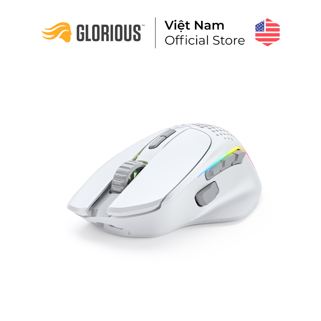 Chuột công thái học không dây siêu nhẹ Glorious Model I 2 Wireless | Matte - Hàng Chính Hãng