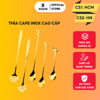 Muỗng thìa cà phê Jiashi Inox 304 nhiều màu pha trà, ăn bánh kem, tráng miệng phủ bóng sang trọng MTC02