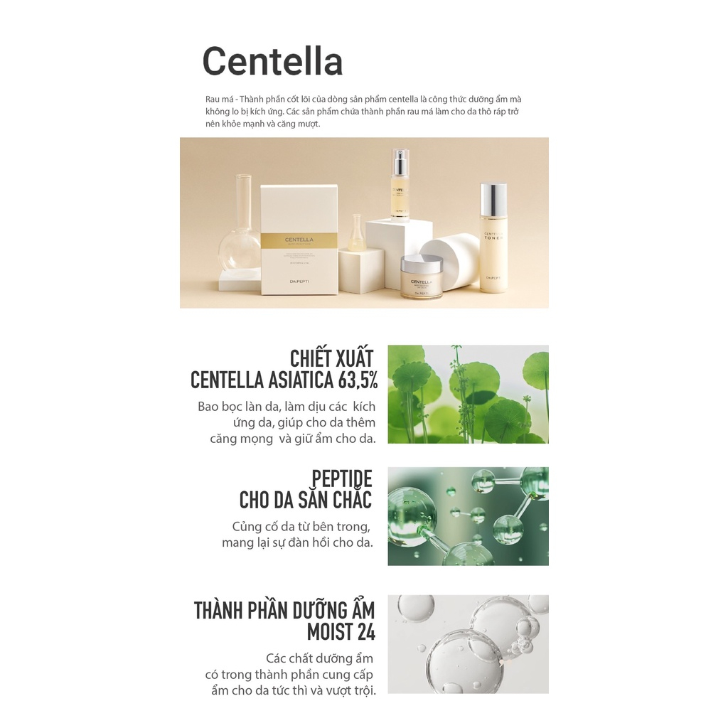 Toner dr pepti centella dưỡng trắng cân bằng dộ ph | BigBuy360 - bigbuy360.vn
