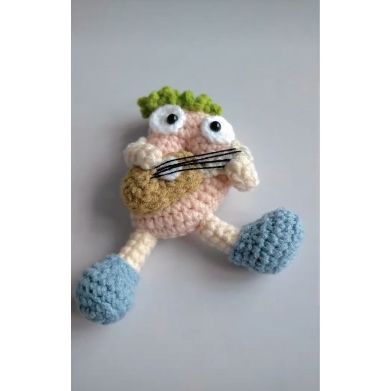 Móc khóa chữ cái len