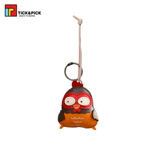 Móc Khóa Da Thủ Công TICK & PICK Túi Xách, Balo, Chìa Khóa Thiết Kế Thú Bông Dễ Thương Hình Con Gà - Chicken