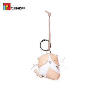 Móc Khóa Túi Xách, Balo, Chìa Khóa Da Thủ Công TICK & PICK  Thiết Kế Thú Bông Dễ Thương Hình Mèo