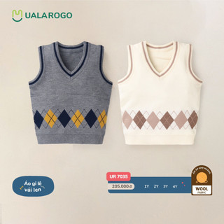 Ualarogo - áo gile len cho bé trai/gái 1-4 tuổi