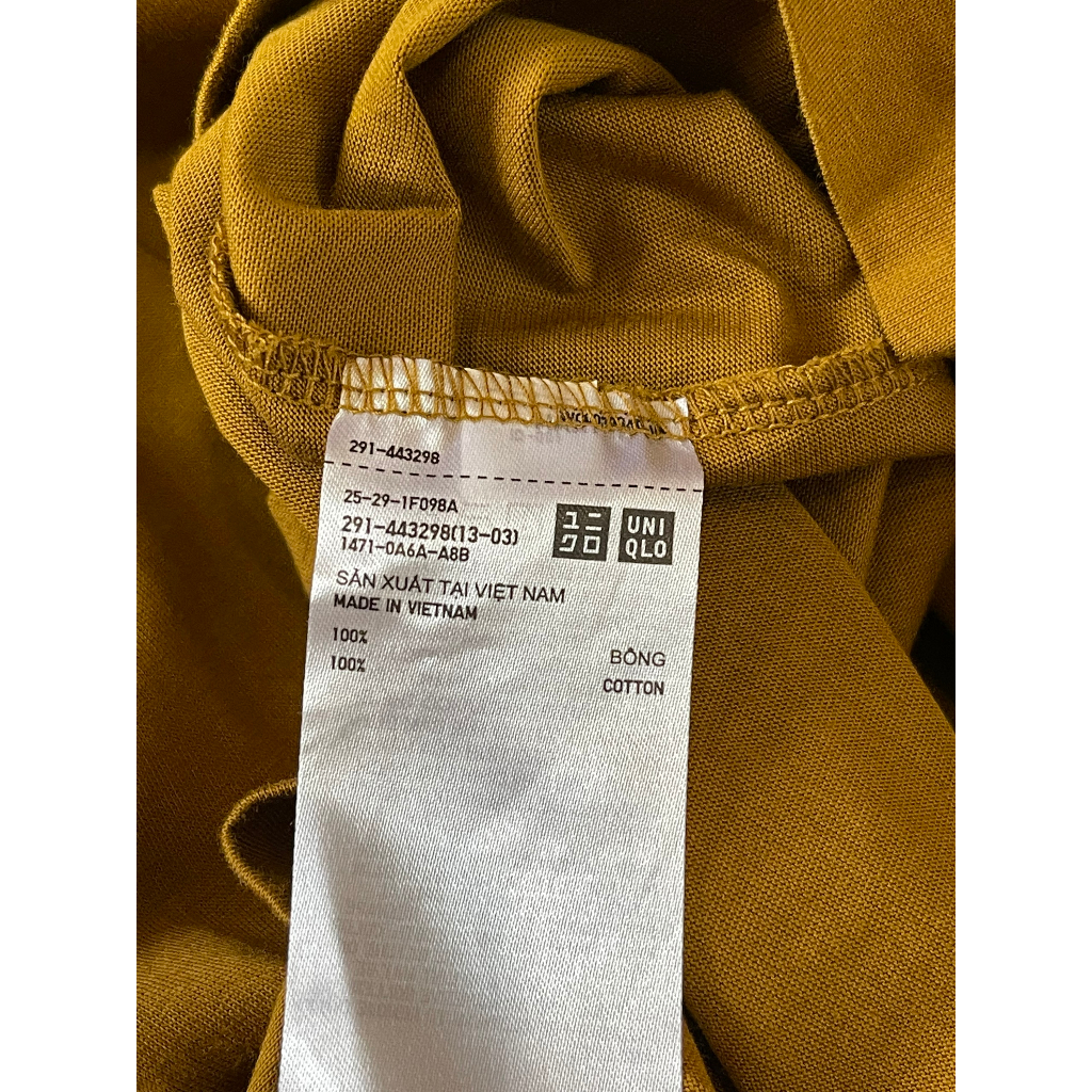 Pass Đầm Xòe Uniqlo Màu Mù Tạt Size S