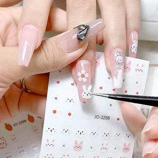 Sticker dán móng tay nail mẫu bé thỏ dễ thương