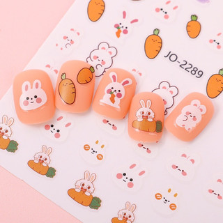 Sticker dán móng tay nail mẫu bé thỏ dễ thương