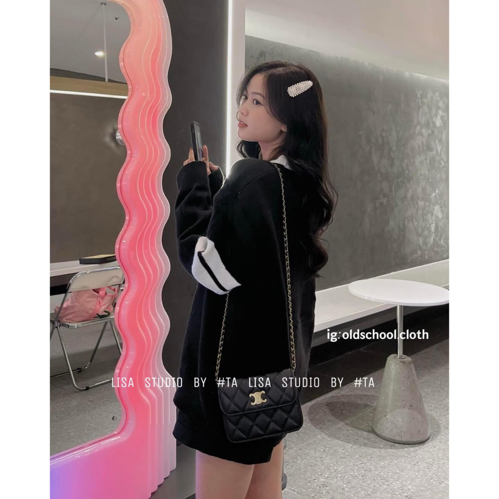 Áo cardigan tay sọc Vân.Melo hot hit douyin Trung