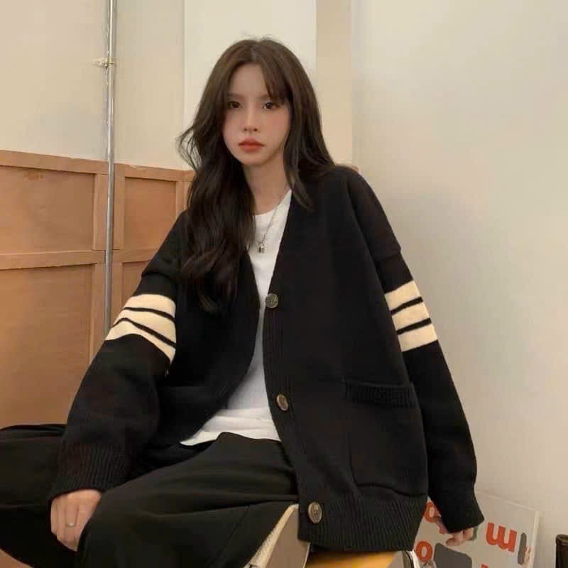 Áo cardigan tay sọc Vân.Melo hot hit douyin Trung
