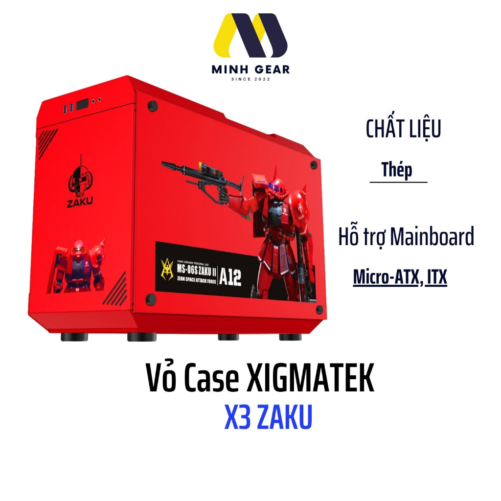 Vỏ Case XIGMATEK X3 ZAKU (EN48533) - PREMIUM GAMING M-ATX