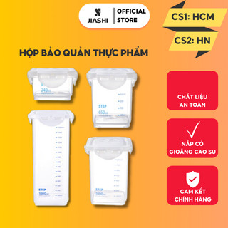 Hộp Bảo Quản Thực Phẩm Jiashi 240/650/1000/1800ml Bằng Nhựa PP An Toàn Sức Khỏe HBQ02