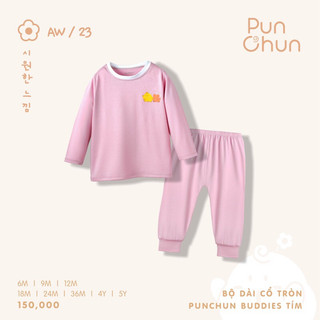 [ PUNCHUN BUDDIES ] Bộ dài tay cổ tròn cho bé AW23