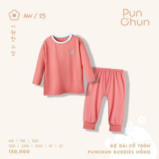 [ PUNCHUN BUDDIES ] Bộ dài tay cổ tròn cho bé AW23