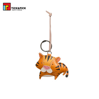 Móc Khóa Da Thủ Công TICK & PICK Túi Xách, Balo, Chìa Khóa Thiết Kế Thú Bông Dễ Thương Hình Con Hổ - Tiger