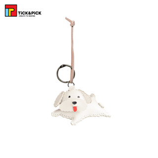 Móc Khóa Da Thủ Công TICK & PICK Gắn Túi Xách, Balo, Chìa khóa Hình Chó Dễ Thương