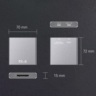 CF Express CFExpress Type-B | Đầu đọc thẻ nhớ CFExpress Type B USB 3.1 Gen2 High Speed 10Gbps tốc độ cao Card Reader