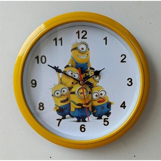 Đồng hồ treo tường hoạt hình Minions cho trẻ em