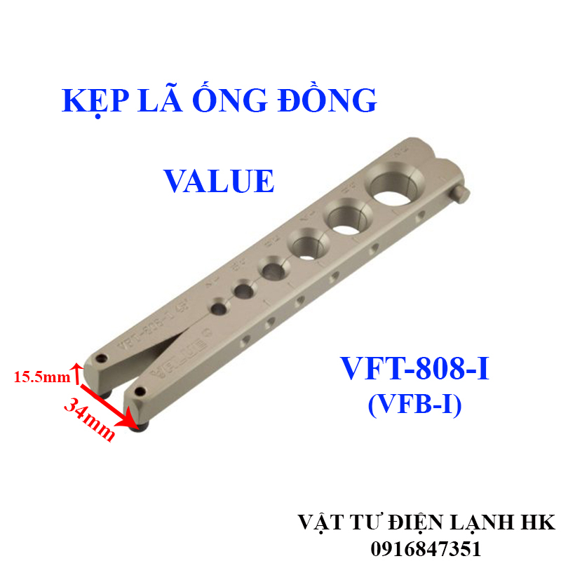 Kẹp giữ ống Value VFT-808-I hàng mới chính hãng VALUE VFB-I Kẹp loe ống đồng lã