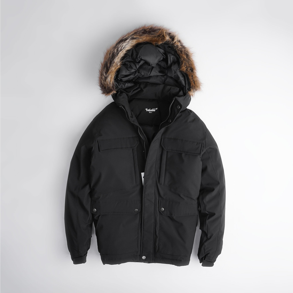 Áo Parka TNF Trần Bông Nam Nữ, Áo Khoác Siêu Dày, Ấm, Mũ Lông Tháo Rời