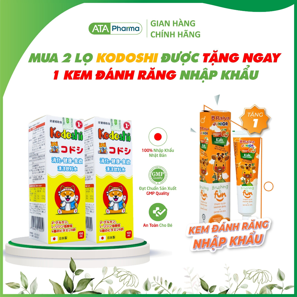 Combo 2 Kodoshi tặng kem đánh răng nhập khẩu