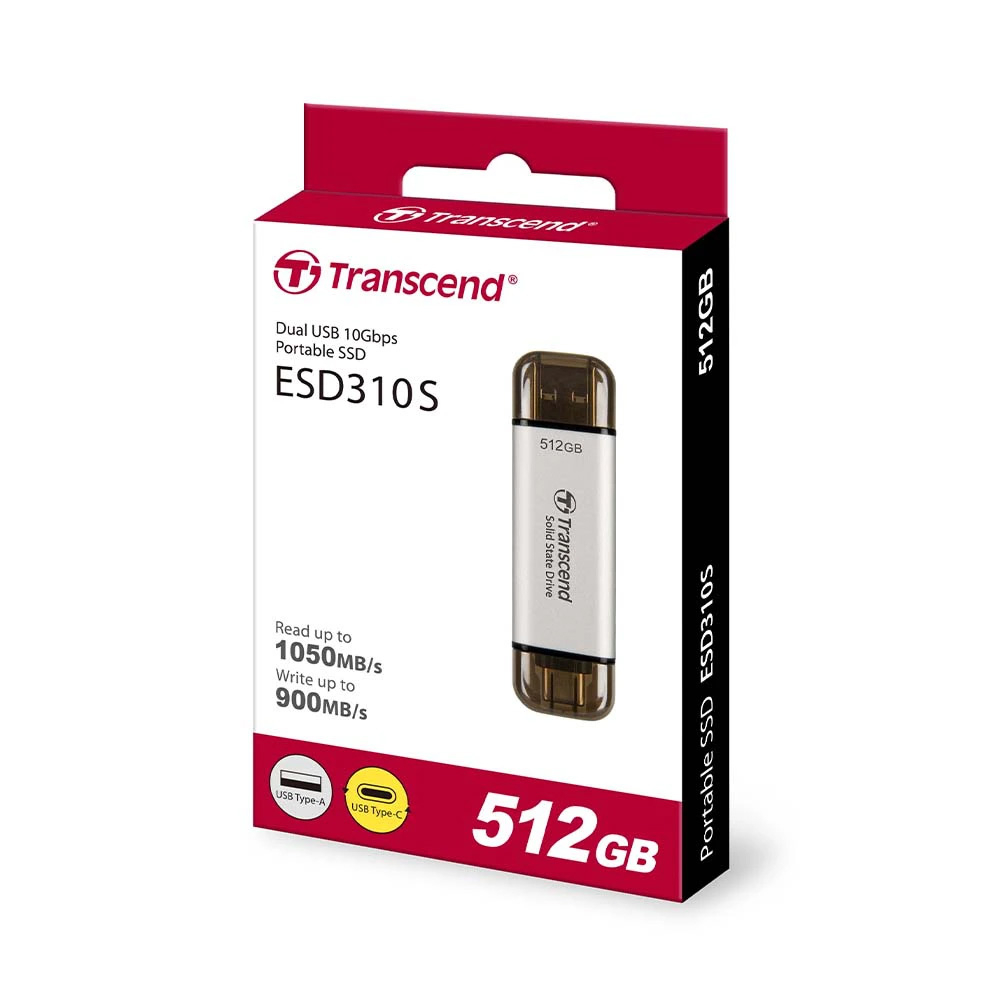 Ổ cứng di động SSD 512GB Transcend ESD310 1050MB/s TS512GESD310