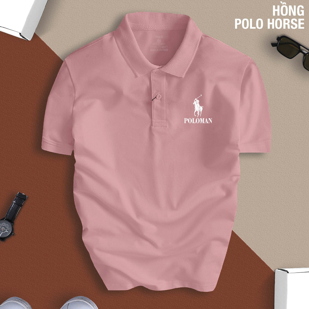 Áo Thun Polo Nam cổ bẻ POLO HORSE chất vải Cá Sấu CVC chuẩn form thanh lịch