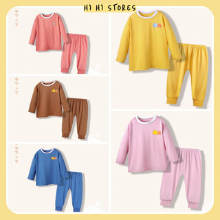 Bộ dài tay cổ tròn cho bé AW23