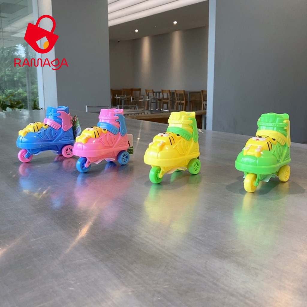 Ramada - Đồ chơi Giày Patin mặt hổ có kẹo Juqi dành cho bé