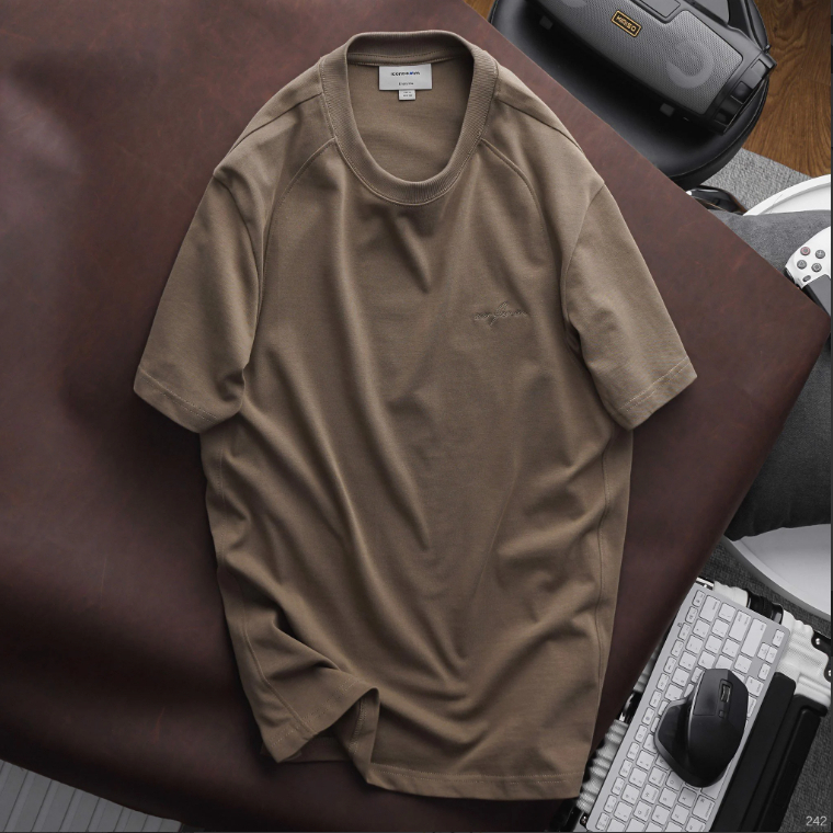 Áo thun nam ICONDENIM Basic chất liệu premium cotton mềm mại co giãn tối đa - ATID0242