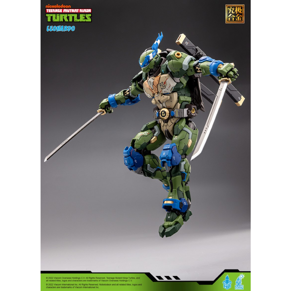 MÔ HÌNH NGƯỜI MÁY KIM LOẠI METAL BUILD NINJA TURTLE LEONARDO