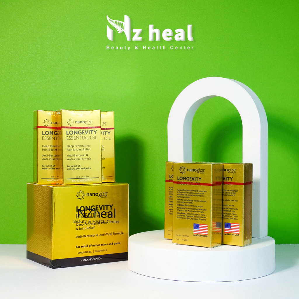 Dầu gió vàng NANOGIZE Longevity Essential Oil Deep Penetrating  - Date 01/2028
