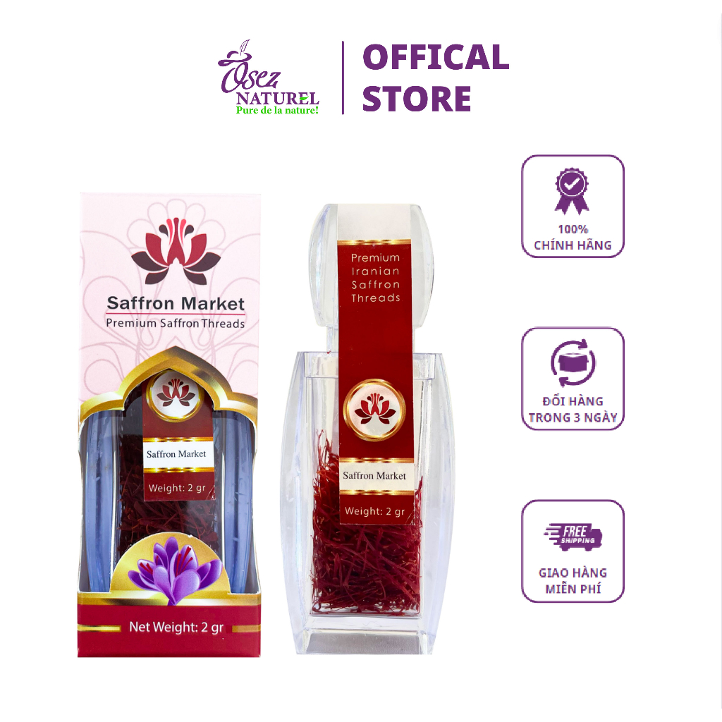 NHỤY HOA NGHỆ TÂY SAFFRON PREMIUM THREADS ÚC 2G