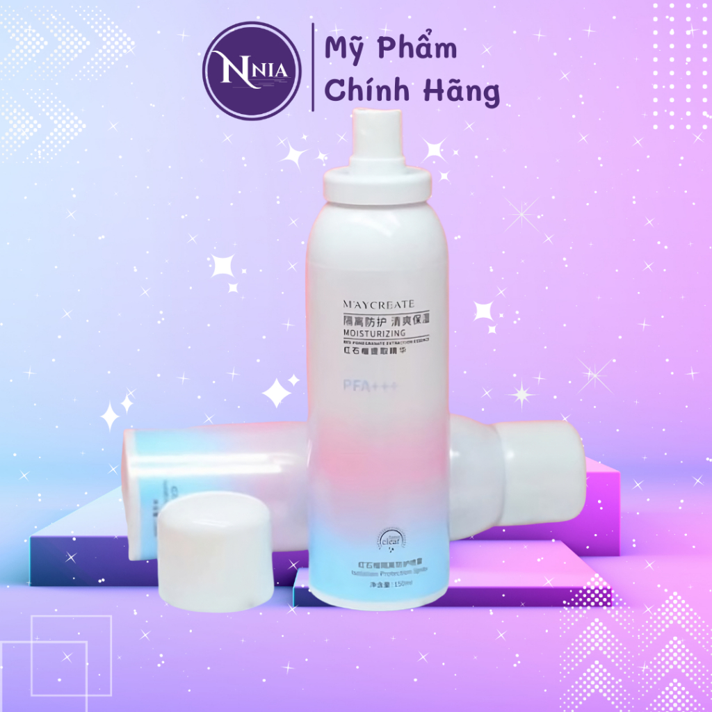 Xịt chống nắng trắng da MAYCREATE - Moisturizing Spray [N157]