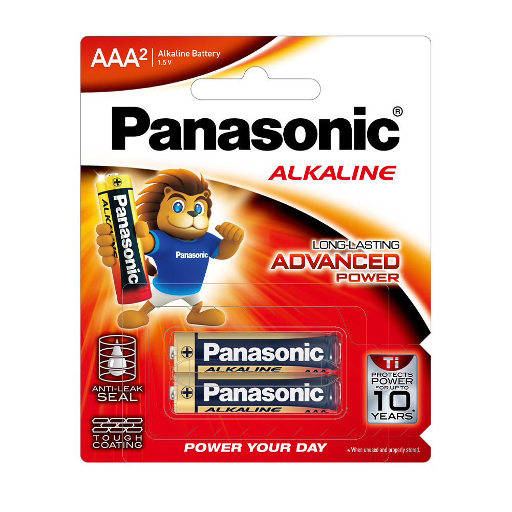 Vỉ Pin kiềm Panasonic Alkaline AAA LR03T/2B-V  – Hàng Chính Hãng