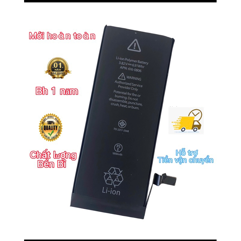 Pin eu zin  dành cho ip 4s/5/5s/5c/5se/6/6p/6s/6sp/7/7p/8/8p/x/xs/xr/xsmax/11/11pro/11promax...