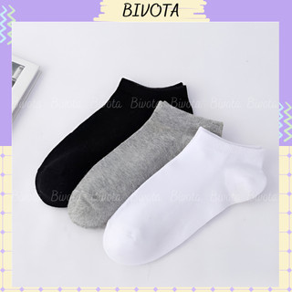 Set 3 đôi tất Bivota vớ nam nữ trơn khử mùi xuất Nhật thời trang CT3