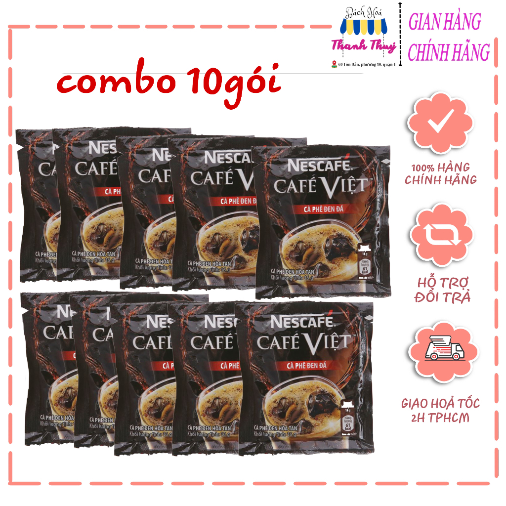 Nescafe Cafe Viet (Black Iced Coffee) Bag 16gx35 x12 – FMCG Viet