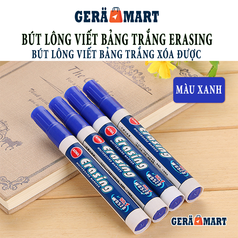 Bút viết bảng trắng white board - Bút lông viết bảng Erasing chính hãng có thể xóa được - có đủ màu xanh, đen, đỏ