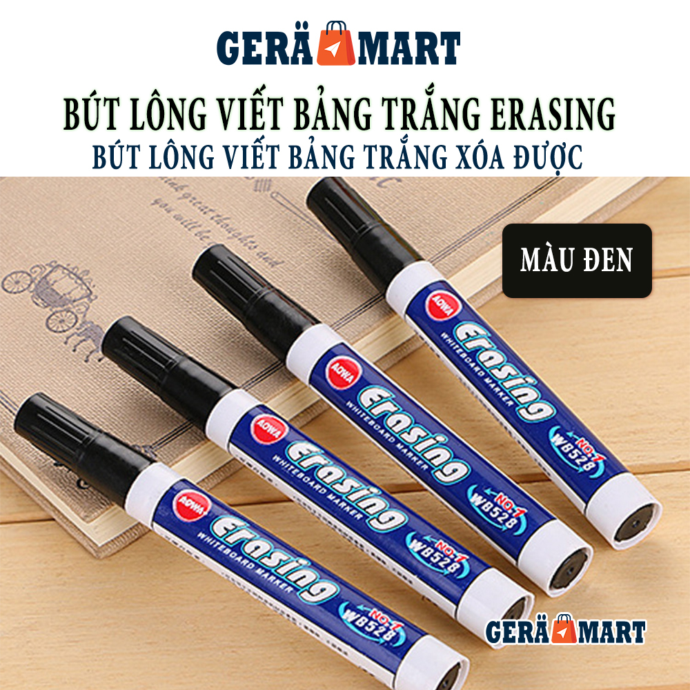 Bút viết bảng trắng white board - Bút lông viết bảng Erasing chính hãng có thể xóa được - có đủ màu xanh, đen, đỏ