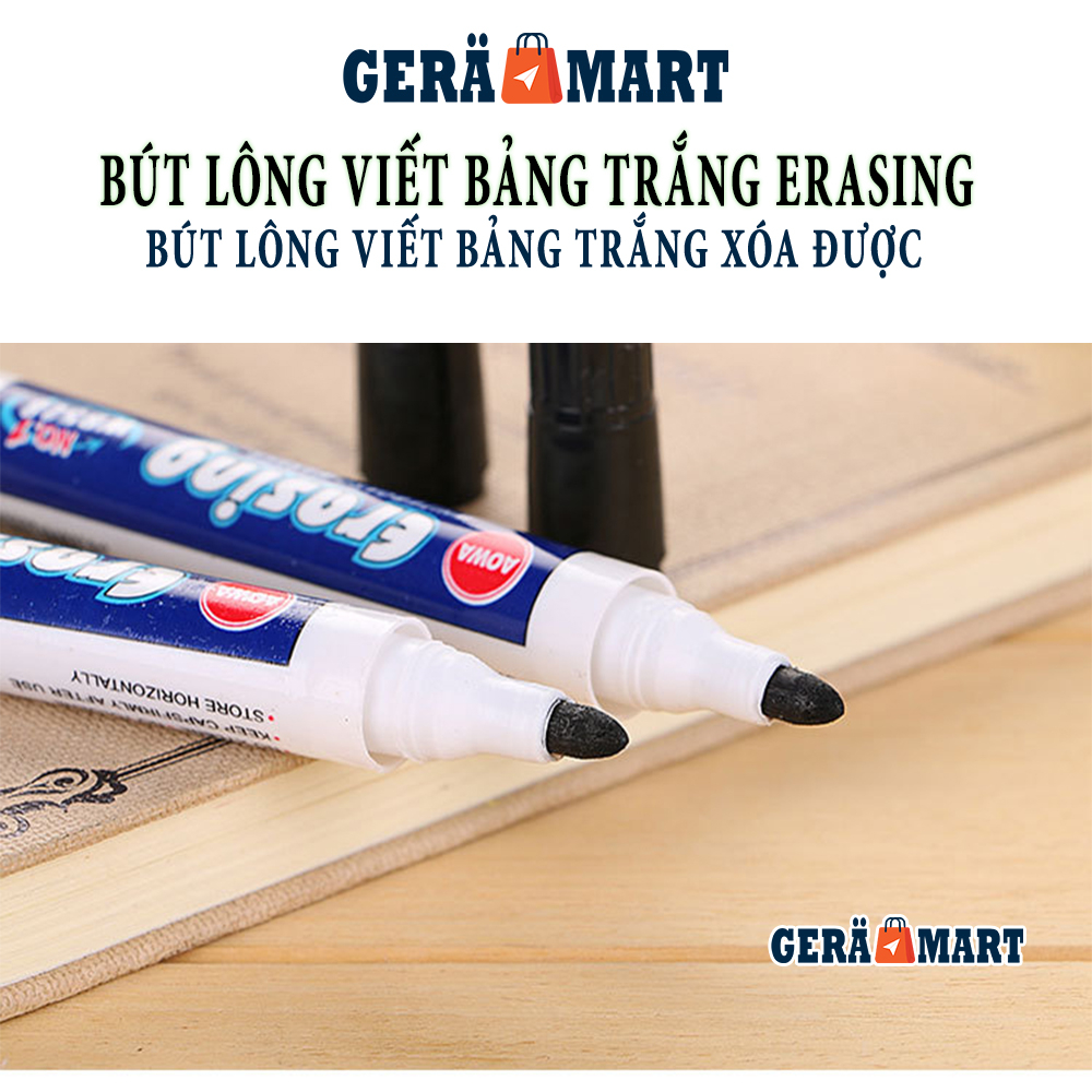 Bút viết bảng trắng white board - Bút lông viết bảng Erasing chính hãng có thể xóa được - có đủ màu xanh, đen, đỏ