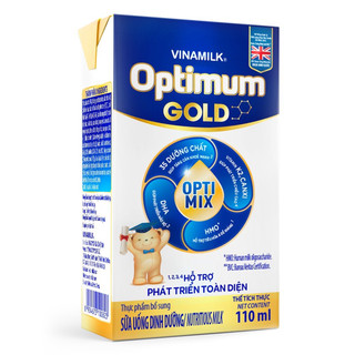 Lốc 4 hộp sữa bột pha sẵn optimum gold 110ml